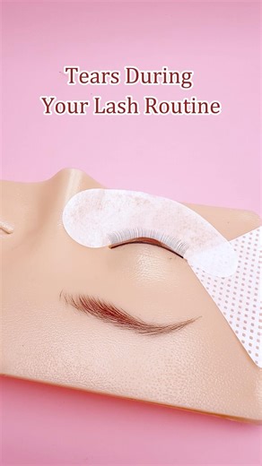 🥲💧 Tears During Lash Application? Here's the Fix.