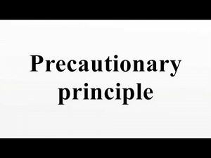 Precautionary principle