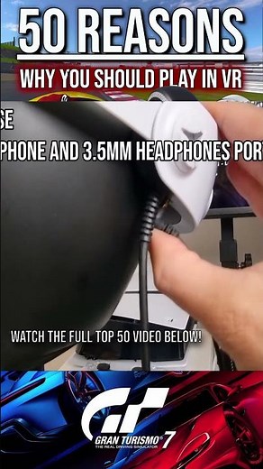 A great feature on the VR headset #granturismo #gt7 #simracing #granturismo7 #psvr2