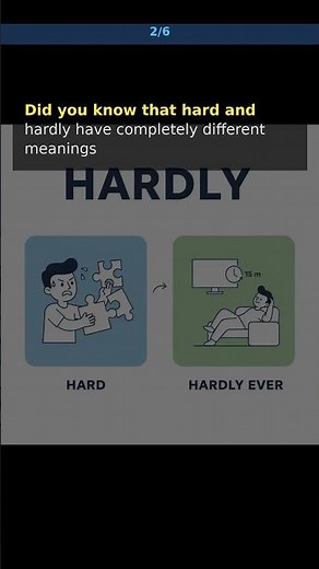 Stop Saying HARD - Use HARDLY Instead