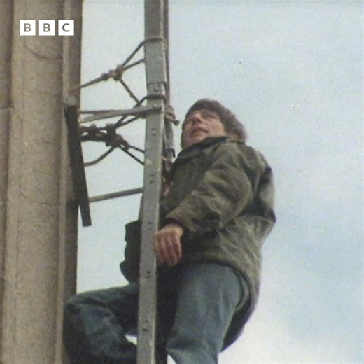 4.2M views · 35K reactions | #OnThisDay 1977: Blue Peter’s resident stunt man, John Noakes, scaled the death-defying heights of Nelson’s Column. | BBC Archive | Facebook