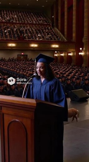 Valedictorian Speech Interrupted by Miniature Horse in a Cap! #funny #grad