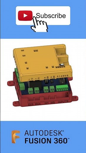 Autodesk Fusion 360 | 3D Modeling | Custom PCB Enclosure 2 3D model | #shorts