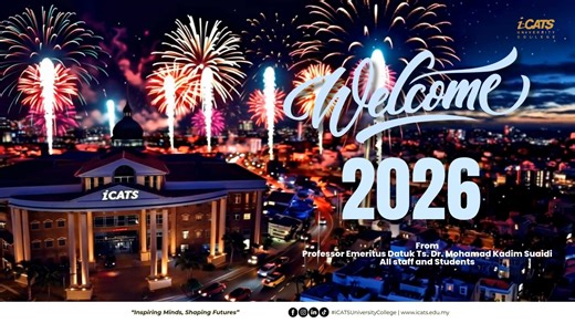 As we close the chapter on the past year, we carry with us the many memories that shaped i-CATS. Moments of dedication, collaboration, and shared achievements remain close to our hearts. With renewed spirit and hope, we step into the new year ready to inspire minds and shape the future together. Happy New Year from the i-CATS family. ✨ | ICATS University College