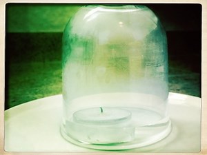 Lit Candle Covered With a Glass - ChemistryViews
