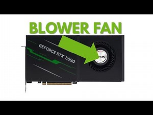 Blower Style Fan On An NVIDIA RTX 5090 GPU