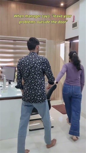 When Manager Said Leave Your Problems Outside 😂 | Office Reality Check #Shorts