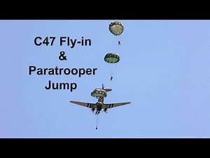 C-47 Fly-in and Paratrooper Jump at NMUSAF(Short Version)