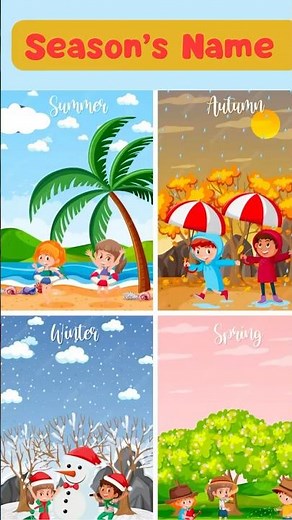 4 Seasons for Kids | Summer, Winter, Autumn & Spring | Learn with Fun 🌈” #kidslearningvideos