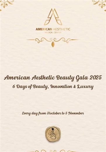سنة من الجمال والتميّز 🎉 نحتفل بمرور عام على افتتاح American Aesthetic، سنة من الثقة، التغيير، والابتسامات الجميلة 💫 شكرًا لكل من كان جزء من رحلتنا، والأجمل لسه جاي ❤️ من 31 oct حتى 5 nov One year of beauty & excellence 🎉 Celebrating a year of trust, transformation, and glowing smiles at American Aesthetic 💫 Thank you for being part of our journey — the best is yet to come ❤️ From 31 oct till 5th of Nov