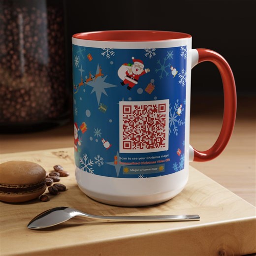 Custom QR Code Mug Video & Music | Personalized Christmas Gift Mug - Etsy