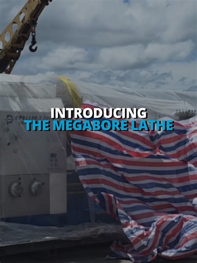 The cover comes off and the scale finally makes sense! This is our new Megabore lathe, and it’s the biggest upgrade we’ve ever made to the workshop. Built for serious heavy work, with the size, weight, and reach to take on jobs we’ve never been able to comfortably handle before.