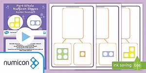 Numicon Shapes: Part-Whole Model Number Bonds of 5 Resource Pack