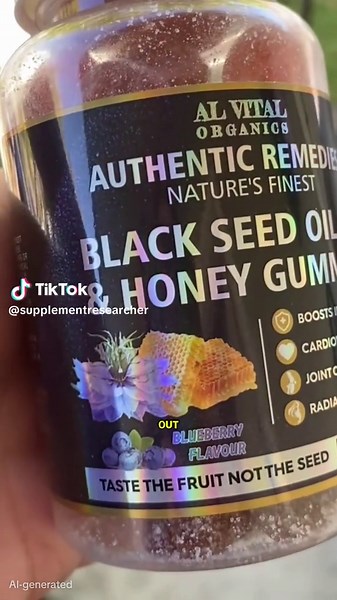 Vegan Black Seed Oil & Honey Gummies made for your daily health routine 💛 Wellness support in every gummy. #NaturalWellness #HealthAndWellness #BlackSeedOil #ViralHealth #HealthyLiving@Al Vital Organics
