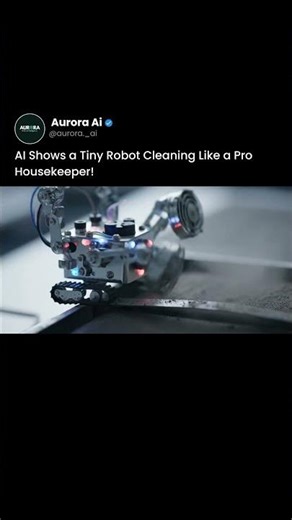 Oddly Satisfying AI Animation: Robot Cleaner at Work