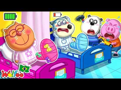 Pink vs. Blue at the Hospital! 🎀🔹 Are Wolfoo and Kat sick? | Social Rules | Wolfoo in Portuguese