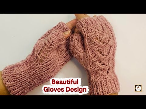Easy Knitting Fingerless Gloves for Beginners | Easy Knit Gloves Pattern