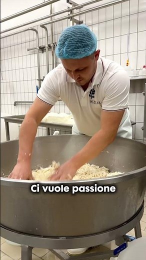 Mozzarella di bufala mozzata a mano: ecco come si fa! #mozzarella #formaggi #napoli