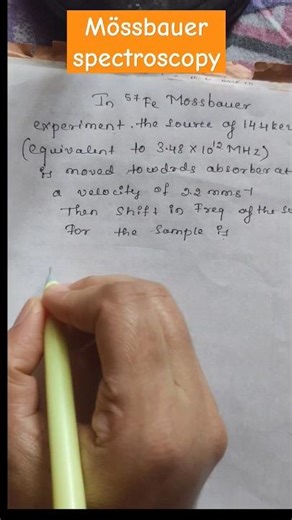 Mössbauer spectroscopy|Related problem |Simple solution |Entrance Exam question