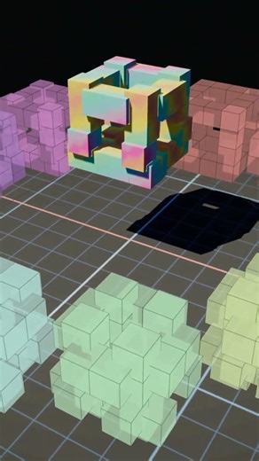 4D Space Carving #physics #math #programming #visualization #simulation #coding