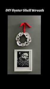 20 reactions | DIY Oyster Shell Wreath When we were visiting South...