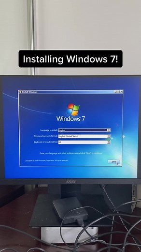 Remembering the Windows 7 Installation Process