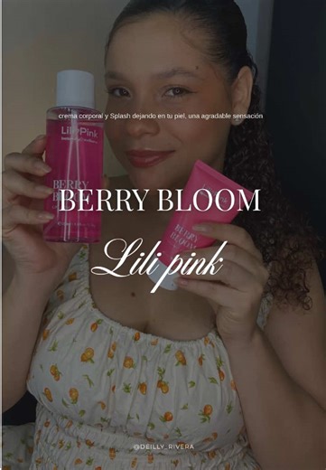 ¡La Línea Berry Bloom de Lili Pink es mi nueva adicción! 💗🍓 El splash grande para casa, el pequeño para el bolso y la crema hidratante que deja una frescura y un aroma deliciosos todo el día. ¡Tienes que probarlos ya! ✨ #berry #bloom #splash #fragancia