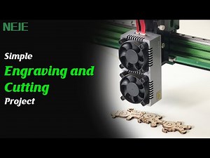 Machine Guide 6 | Let's make a simple project | NEJE Max 4 E80 #laser #4k #neje
