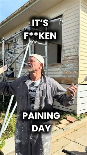 Pain-ing day. Get’er dern! #diy #building #love #karma #heritage