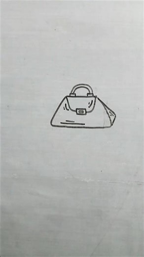 how to draw a easy handbag 👜 #handbags