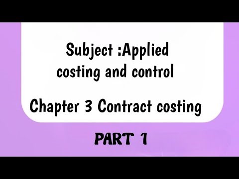 Contract costing