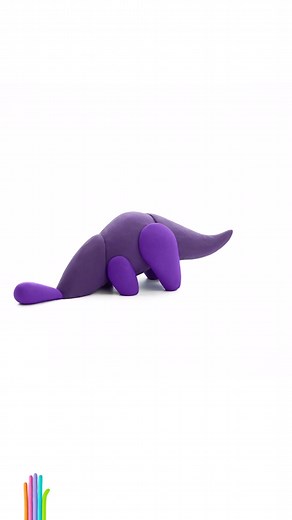 Parasaurolophus. Not so easy to say. So easy to sculpt! #heyclay #dinosaurs #clayart #DIY #creativeideas #howtoclay #dinos #smartgames #dinosaur #dino #games #clay #magicalchildhood #momlife