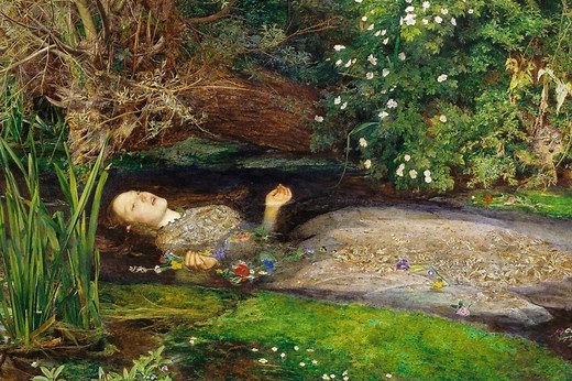 "Ophelia" by John Everett Millais - The Tragic Story of Ophelia