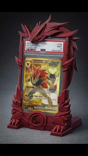 Designing a Custom Zoroark Pokémon Slab Holder in SolidWorks ⚙️🔥 #shorts