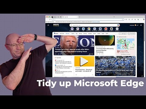 Tidy up Microsoft Edge