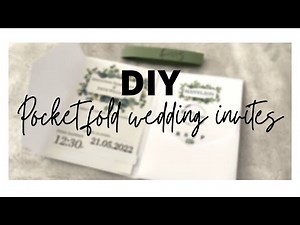 DIY POCKET FOLD WEDDING INVITATIONS ON A BUDGET