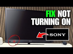 How To Fix Sony Bravia Not Turning On Red Light Flashing