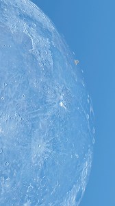 1.7M views · 9.9K reactions | In a rare daytime capture, a space rock was seen slamming into the Moon. Since the Moon has no atmosphere, meteors don’t burn up they strike its surface at full speed, creating new craters that last for billions of years. Most of the Moon’s spots we see from Earth are scars from such cosmic impacts. Witnessing one in daylight makes the event even more fascinating and mysterious. ✨ #space #SpaceX #NASA #fblifestyle | Cosmic Adventure | Facebook