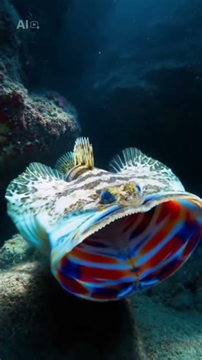 This Fish Explodes Its Mouth Open #shorts