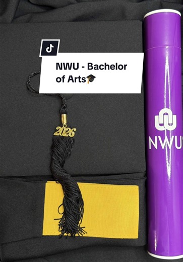 Purchase Graduation Regalia for NWU - BA Degree 2026