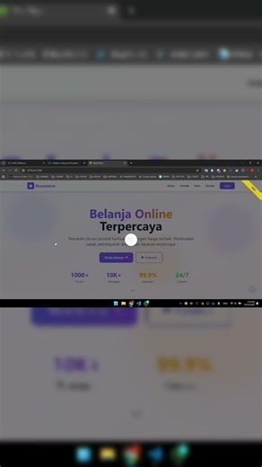 Uji coba website dengan Payment Gateaway, dengan Back end memakai framework Express | #shorts