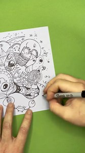 Fun and Easy Scribble Art for Kids | National Scribble Day Craft Activity | Simple Drawing Tutorial #drawing #kidsart #crafty #scribbleart | Timm Sevitz