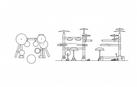 Electric Drum Set - Free CAD Drawings