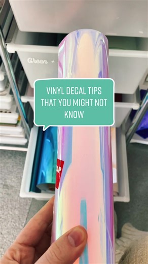 Vinyl decal tips that you might not know! Let me know in the comments if you have any others ☺️ #vinyldecalschool #vinyldecaltips #vinyldecaltutorial #cricutbeginners #cricutbeginnerseries #cricutprojects #cricutdecals #vinyldecals101 #cricuthack #vinyldecaltips