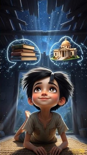 A Journey from Mud Walls to Success 🥹💔 #cartoon #ai #emotional