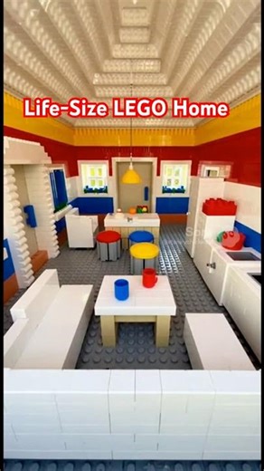 Life Size LEGO Home #lego #timelapse #legohouse #construction #aivideo #sora2