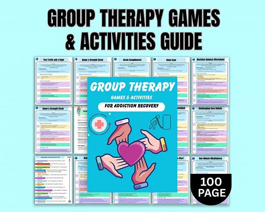 Addiction Recovery Group Therapy Games: CBT Coping Skills Activities - Etsy