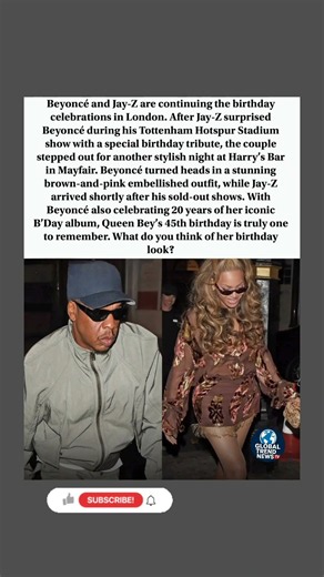 Beyoncé Stuns in London for Her 45th Birthday Celebration! 👑✨ #Beyonce #JayZ #QueenBey #BirthdayGirl