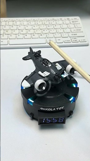 Tiger Cat Magnetic Levitation Miniature Airplane#model #toys
