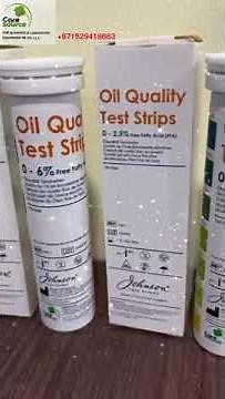 Oil test strips #cookingoil #teststrips
